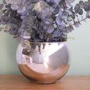 Ver imagem 2 de Arranjo Artificial de Eucaliptos no Vaso Prateado |Linha permanente Formosinha