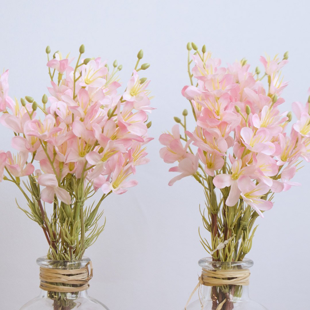 Kit com Dois Arranjos de Mini Flores no Vaso de Vidro | Linha Permanente Formosinha - 4