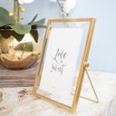 Ver imagem 4 de Porta Retrato Dourado 13x18cm