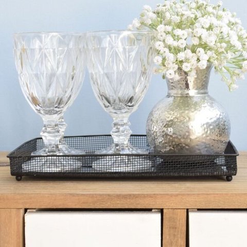 Bandeja Retangular Preta Grande | Linha Decoração Formosinha