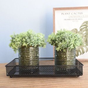 Bandeja Retangular Preta Pequena | Linha Decoração Formosinha