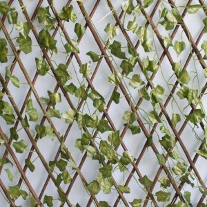 Kit Atacado com 6 Treliças de Madeira com Folhagem para Muro Verde Permanente