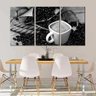 Quadro Decorativo Preto E Branco Xícara De Café - 2