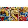 Quadro Decorativo Dragão Chinês Colorido - 1