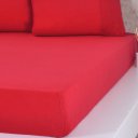 Ver imagem 2 de Lençol Casal Bella Cama Malha 100% Algodão 138x188x30cm 125g/m² Vermelho