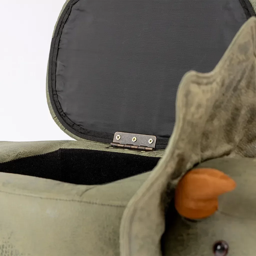 Puff Infantil Dinossauro Couro Sintético e Madeira L63xa38xc32:com - 10