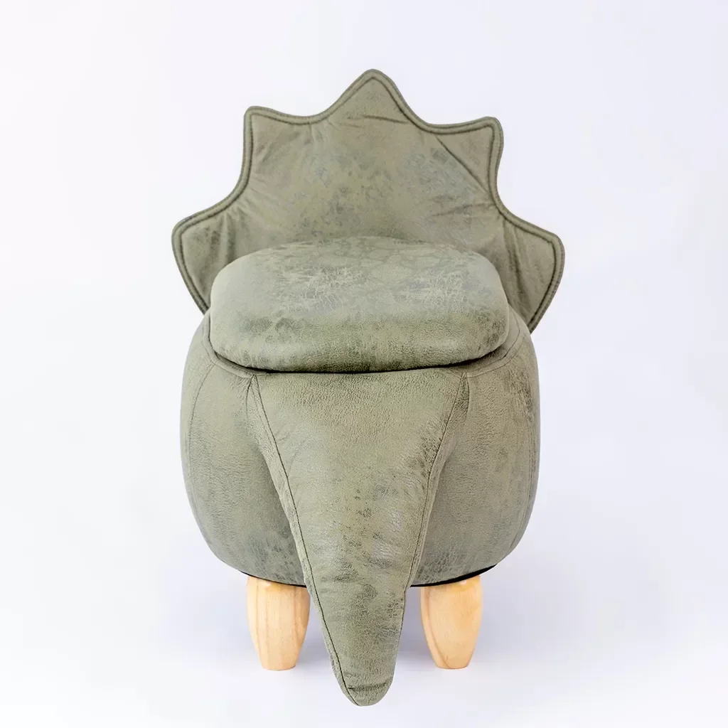 Puff Infantil Dinossauro Couro Sintético e Madeira L63xa38xc32:com - 6