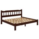 Ver imagem 1 de Cama King Size Madeira Perola Reforçada Castanho Nemargi