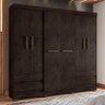 Guarda Roupa Casal Atraente 2264 Café - Araplac - 2
