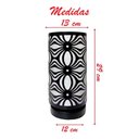 Ver imagem 2 de Abajur Luminária Preta de Mesa 29cm Bivolt 110-220V