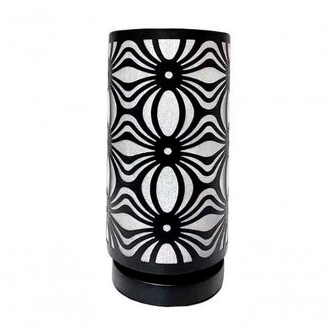 Abajur Luminária Preta de Mesa 29cm Bivolt 110-220V