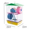 Gaiola para Hamster e Pequenos Roedores 2 Andares com Teto Completa - 3