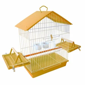 Gaiola para Calopsita e Pássaros Mansos com Teto Plástico