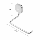 Ver mais imagens de Kit Acessórios Completo Banheiro Quadrado Cromado 5 Peças