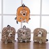 Mochila Infantil Com Bichinho de Pelucia Diversos Onça - 3