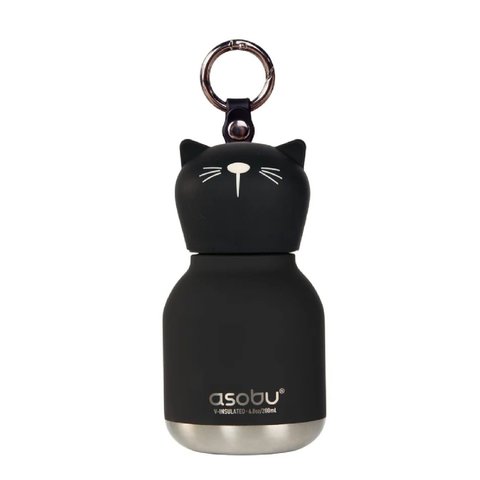 Mini Bestie Gato Garrafa Térmica em Inox 200ml Asobu