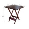 Mesa Dobrável de Madeira 70x70 - Imbuia - 2