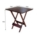 Ver imagem 2 de Mesa Dobrável de Madeira 70x70 - Imbuia