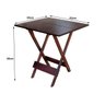 Mesa Dobrável de Madeira 80x80 - Imbuia - 2