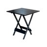 Mesa Dobrável de Madeira 80x80 - Preto - 1