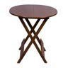 Mesa Dobrável de Madeira 90 Redonda - Imbuia - 1