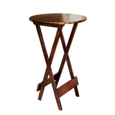 Mesa Bistro de Madeira Dobrável - Imbuia