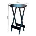 Ver imagem 2 de Mesa Bistro de Madeira Dobrável - Preto