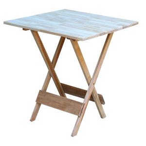 Mesa de Madeira Dobrável 70x70 sem Pintura