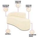 Ver imagem 3 de Sofá 4 Lugares Orgânico 220cm Morgan e 2 Poltronas Lua Bouclê D03 - D’Rossi