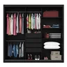 Guarda-Roupa Casal 3 Portas 1 Porta Espelhada Royale Gelius Móveis - 4