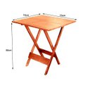 Ver imagem 4 de Conjunto de Mesa Dobrável de Madeira 70x70 com 4 Cadeiras Natural Estofado Preto