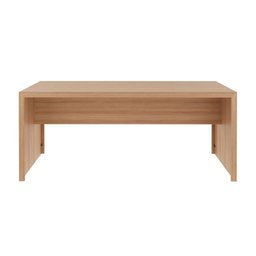 Mesa para Escritório Escrivaninha Madeira Linha Office 180cm Cor:amêndoa - 4