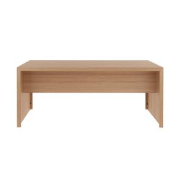 Mesa para Escritório Escrivaninha Madeira Linha Office 180cm Cor:amêndoa - 6