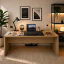 Ver imagem 2 de Mesa Escrivaninha para Escritório 180cm Amêndoa - Tecnomobili