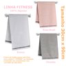 Toalha Fitness Dianneli Felpuda 0,30cm X 0,90cm Academia (3 Unidades)rosa Branca e Chumbo - 3