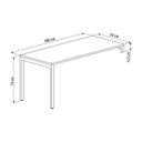 Ver imagem 2 de Conjunto para Escritório com Mesa Escrivaninha e Balcão Linha Concept Artesano