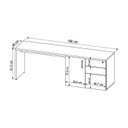 Ver imagem 4 de Conjunto para Escritório com Mesa Escrivaninha e Balcão Linha Concept Artesano