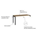 Ver imagem 5 de Conjunto para Escritório com Mesa Escrivaninha e Balcão Linha Concept Artesano
