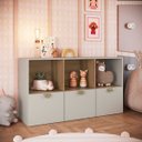 Ver imagem 2 de Cômoda Infantil/juvenil C/ 3 Gavetões 3 Nichos Dl1020 Lille