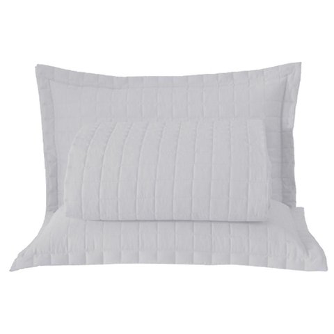 Kit Cobre Leito Colcha Bellini Casal Padrão Dupla Face Percal 300 Fios Textura Matelassê 3 Peças