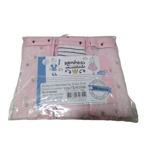 Kit com 3 Saquinhos Maternidade Especial Reininho Encantado - Rosa