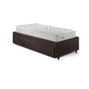 Ver imagem 7 de Base Box Cama Solteiro Sapateira Courino Linho Marrom e Colchão Ecoline D33 Ecoflex 88x188