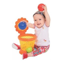 Basketball Baby Cesta Basquete Didático Com Alça - Mercotoys - 5