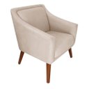Ver imagem 3 de Poltrona Decorativa Gabriela Linho Bege - Dominic Decor