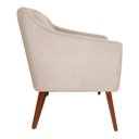 Ver imagem 2 de Poltrona Decorativa Gabriela Linho Bege - Dominic Decor