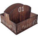 Ver imagem 1 de 10 Porta Guardanapos Sachê de Mesa Mdf Restaurante 1 Ao 10 Zanline Marrom