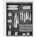 Ver imagem 2 de Guarda Roupa 2 Portas 3 Gavetas Búzios - Móveis Valverde