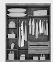 Ver imagem 2 de Guarda Roupa 2 Portas 3 Gavetas Búzios - Móveis Valverde