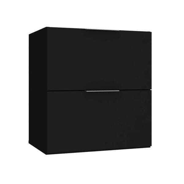 Gabinete para Banheiro 60cm 3 Gavetas Preto Lilies Móveis