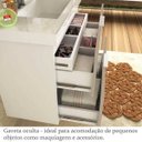 Ver imagem 3 de Gabinete para Banheiro 60cm 3 Gavetas Gianduia Lilies Móveis
